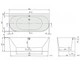 Ванна квариловая 180х80 см VILLEROY & BOCH OBERON UBQ180OBR9CD00V-01 - изображение 2