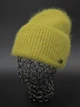 Шапка женская зимняя ангоровая на флисе Odyssey 57-60 см Оливка 13470 - изображение 1