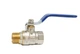 Кран шаровый 1/2" ВН, ручка синяя, 605 Valve J.G. - изображение 3