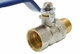 Кран шаровый 1/2" ВН, ручка синяя, 605 Valve J.G. - изображение 6
