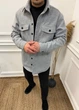 Чоловіче пальто-сорочка сірий 50-52 (XL) RZAJ518 - зображення 1