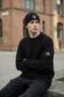 Чоловічий гольф демісезонний Stone Island в'язаний L чорний (S0032) - зображення 1