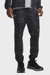 Чоловічі чорні спортивні штани з візерунком UA Vibe Woven Jogger Under Armour LG 1386557-008 - зображення 1