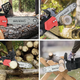 Акумуляторна ланцюгова пила Chain Saw 16″ 36V 2 АКБ 6.0 Ah шина 40 см 3/8″ 11 м/с 5500 об/хв у кейсі для дров гілок саду - зображення 5