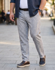 Чоловічі лляні штани Next Tailoring р. 40/31 Regular Fit сірі - зображення 1