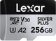 Карта памʼяті Lexar Professional Silver Plus microSDXC 256GB UHS-I U3 V30 (LMSSIPL256G-BNANG) - зображення 1