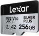 Карта памʼяті Lexar Professional Silver Plus microSDXC 256GB UHS-I U3 V30 (LMSSIPL256G-BNANG) - зображення 3