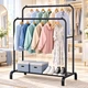 Двойная напольная вешалка Double Floor Hanger 110×54 см со штангами и полкой для обуви - изображение 1