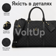 Спортивна сумка чорна Jordan Monogram 47 × 29 × 21 см з бавовни та поліестеру з двосторонньою блискавкою - зображення 2