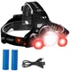 Ліхтар налобний Police 3000-T6+2XPE (RED), 2x18650, signal light, ЗП Type-C, Box - зображення 3