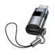Перехідник HOCO UA36B C male to USB female OTG transparent adapter Black (6942007672573) - зображення 3