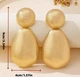 Сережки Великі акцентні підвіски jewelry Золотисті - зображення 7