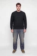 В'язаний пуловер Fusion Knit Label Jack&Jones чорний 6XL (sw-jj-011-black-3387) - изображение 3