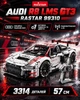 Конструктор Audi R8 LMS GT3 на радіокеруванні — Велика гоночна машина Rastar 99310 (1:8, 3314 деталей) - зображення 1