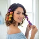 Спиральные бигуди Hair Wavz набор 16 шт для локонов 35-50 см с крючком и удлинителем разноцветные для безопасной завивки волос без нагрева - изображение 2