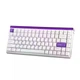 Игровая магнитная механическая клавиатура Aula Hero84 HE 75% (White & Purple ) - изображение 3