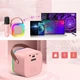 Портативная Bluetooth колонка с 2 микрофонами K12 беспроводное мини караоке с RGB подсветкой - изображение 5
