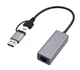 Мережевий адаптер 2,5 Гбіт/с, USB type-A / type-C (комбо конектор), сірий (A-USB3AC-LAN2G-01) - изображение 1