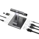Док станція Ipad USB-C 8-в-1 (HDMI/PD/картридер/USB-A/USB-C/Audio), алюміній (JTS224-N) - изображение 4