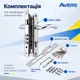 Замок дверной врезной Avers 2226/70 CR/NIS хром/сатин с ручками и цилиндром - изображение 4