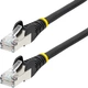 Patchcord Startech Cat 6a S/FTP (S-STP) RJ-45 0.5 m Black (NLBK-50C-CAT-PATCH) - obraz 1