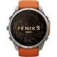 Смарт-годинник Garmin Fenix 9 Pro inReach 47mm Titanium with Autumn Orange/Spark Orange Silicone Band (010-04336-00/01) [177386] - зображення 6