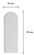 Wymienne pilniki Staleks Pro Expert 10 do tarki do pedicure 180 grit Białe 30 szt. (DFE-10-180w) (4820241067213) - obraz 3