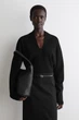 Джемпер жіночий COS draped merino wool v-neck jumper 1298761001 L Чорний - изображение 1