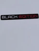 Металлическая 3D наклейка шильдик "BLACK EDITION" 10.6х1.1 см - алюминиевая эмблема на авто, салон, багажник, мотоцикл, скутер и велосипед (Черно-серебристо-красный), 1 шт. - изображение 2