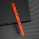 Металлическая 3D наклейка шильдик "RED-BLACK" 10.6х1.1 см — алюминиевая эмблема на авто, салон, багажник, мотоцикл, скутер и велосипед (Черно-красный), 1 шт - изображение 3