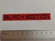 Металлическая 3D наклейка шильдик "RED-BLACK" 10.6х1.1 см — алюминиевая эмблема на авто, салон, багажник, мотоцикл, скутер и велосипед (Черно-красный), 1 шт - изображение 8
