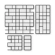 Многоразовый трафарет 89×89 + 89×45 см + 2 откоса, 5 мм — под плитку Плитка 100×200, декоративная штукатурка стен - изображение 1