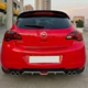 Накладка на задній бампер Opel Astra Опель Астра універсальний колір чорно сріблястий - зображення 14