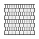 Многоразовый трафарет 89×89 см, 3 мм — под плитку Квадрат 100 100×100 мм, кладка английская, декоративная штукатурка стен - изображение 1