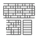 Многоразовый трафарет 92×43 см + 2 откоса, 3 мм — под плитку Узкая плитка 60×240 мм, декоративная штукатурка стен - изображение 1