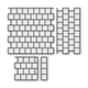Многоразовый трафарет 89×89 + 89×45 см + 2 откоса, 3 мм — под плитку Квадрат 100 100×100 мм, декоративная штукатурка стен - изображение 1