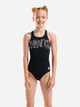 Детский слитный купальник для бассейна для девочки Arena Graphic Swimsuit V Back 006680-501 128 см Черный/Белый (3468337736202) - изображение 1