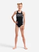 Детский слитный купальник для бассейна для девочки Arena Graphic Swimsuit V Back 006680-501 128 см Черный/Белый (3468337736202) - изображение 3