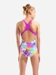 Подростковый слитный купальник для бассейна для девочки Arena Spraying Swimsuit Swim Pro Bac 010720-815 152 см Белый/Розовый (3468337749639) - изображение 2