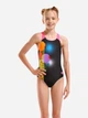 Подростковый слитный купальник для бассейна для девочки Arena Dots Swimsuit Swim Pro Back 010745-559 140 см Черный/Розовый (3468337752226) - изображение 1