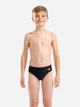 Подростковые плавки для мальчика Arena Lettering Swim Briefs 010865-500 140 см Черные (3468337759973) - изображение 1