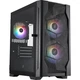 Корпус 1stPlayer D4-M-BK-2F1P-1F1 Black с 3 RGB вентиляторами - изображение 1