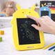 Графический планшет для рисования 9 дюймов детский LCD с цветным экраном и стилусом Желтый для творчества и обучения без бумаги 180x250 мм - изображение 2