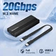 Внешний карман Blueendless M6NA для NVMe (PCIe) M2 SSD USB 3.2 Gen 2x2 Type-C - изображение 1