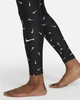Спортивные леггинсы для фитнеса высокие женские Nike Victory - Women's Slim Swim Leggings XS Черно-белый DH9967-011 - изображение 4