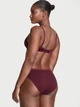Хлопковые трусики бикини Victoria's Secret бордового цвета размер S арт. 30656 - изображение 3