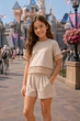 Костюм с кружевом «Lace Summer» Kiddo бежевый 134 см - изображение 2