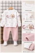 Костюм для девочки «Little Bunny» Kiddo пудровый 80 см - изображение 3