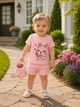 Комплект Happy Bunny Rib Kiddo розовый 80 см - изображение 1
