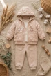 Костюм-тройка “Little Daisy” Kiddo бежевый 74 см - изображение 3